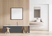 Baignoire en saillie