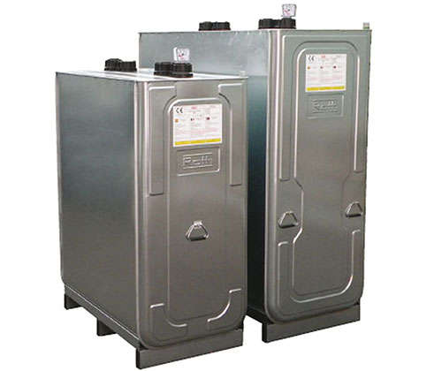 Photo CUVE FIOUL 1000 L DWT avec bac rétention métallique