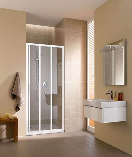 Photo Paroi de douche coulissante CADA XS CCG3R L80 2M blanc v.clair