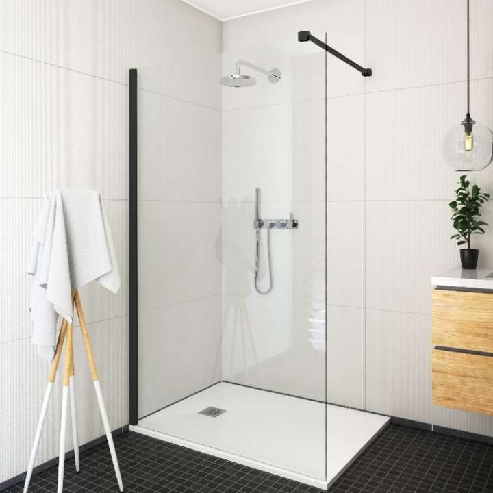 Photo ALMA WALK-IN WALL 100 NOIR