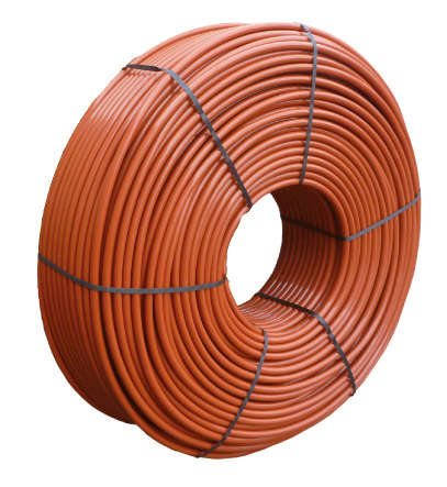 Photo Tube nu PE-Xa rouge - 16 x 20 - 120 m -Sans Barrière Anti-Oxygène (BAO) protégée