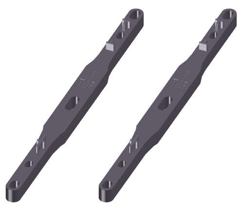 Photo Jeu de rehausses 15 mm support Mural collecteur NIS