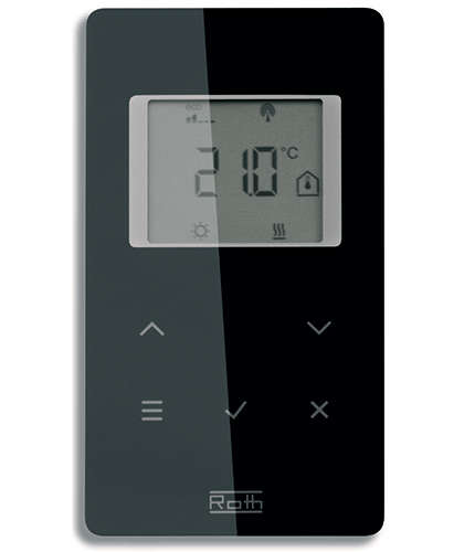 Photo Thermostat dambiance Touchline à piles - noir