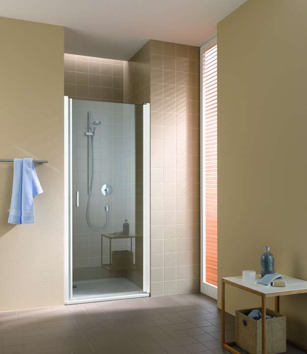 Photo Paroi de douche pivotante CADA XS CC1WR L75 2M blanc v.clair