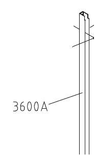 Photo PROFILE MURAL Référence 3600A ARGENT POLI Hauteur 2000