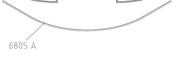 Photo BAGUETTE SEUIL D ETANCHEITE Référence 6805A rayon 55 BLANC