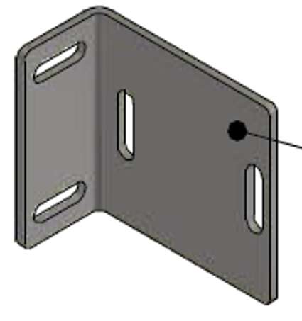 Photo équerre fixation 50x25mm MA7132 VINATA