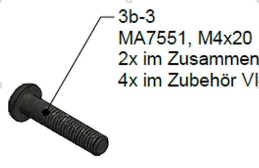 Photo SET 12 VIS M4x20 MA7551 VINATA