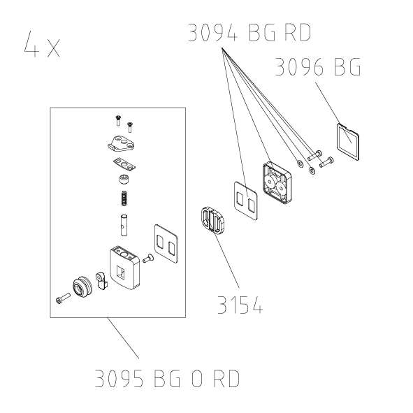 Photo SET 4 ROULETTE HAUT AT Q BLC