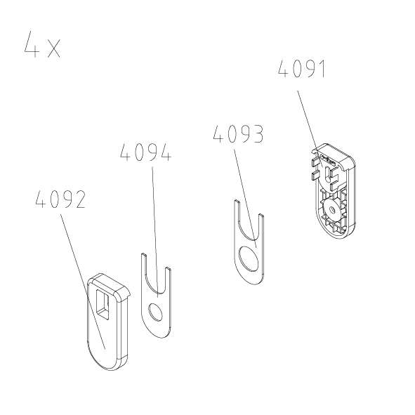 Photo SET 4 SUPPORT ROULETTE AT T BLC