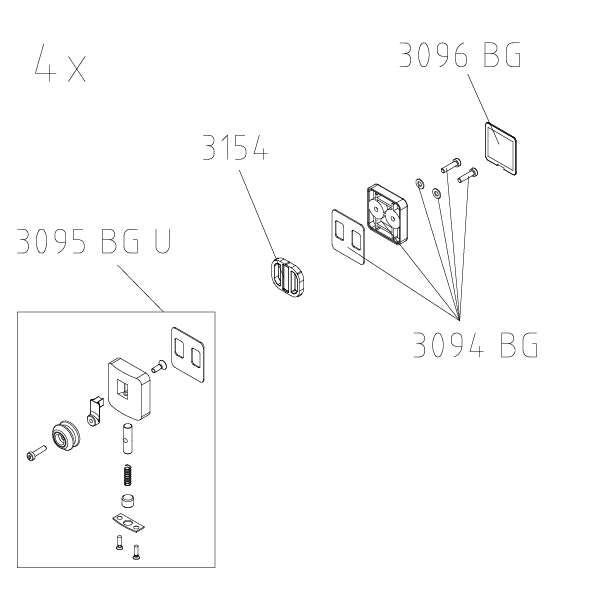 Photo SET 4 ROULETTE BAS AT D4D ARGT