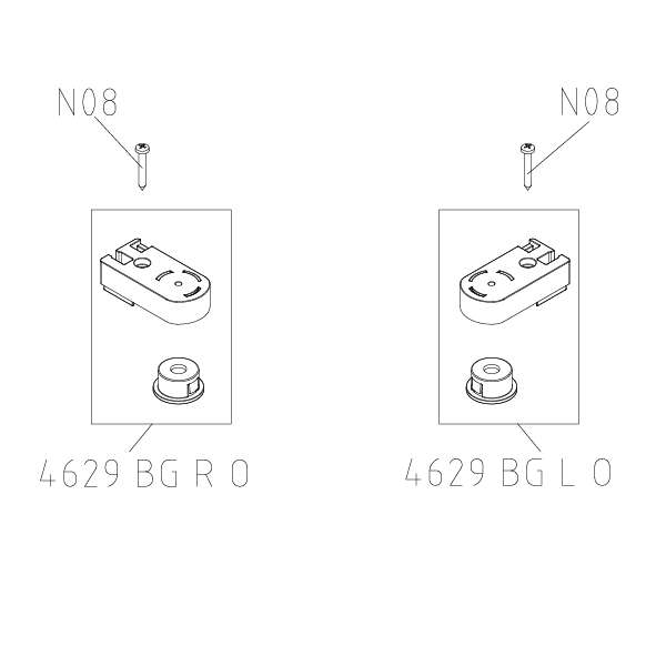 Photo SET PIVOT HAUT 4629 CC / LI ARGT POLI