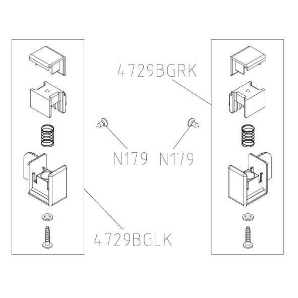 Photo SET 2 GUIDE BAS 4729BG LI C2R/L / D4B