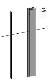 Photo Profilé magnétique blanc P3104