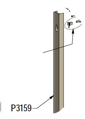 Photo Profilé mural EQUI P3159 blanc H1900