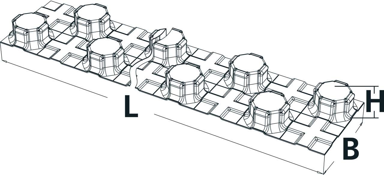 Photo Bande de recouvrement Roth NP - permet de lier les panneaux bord à bord