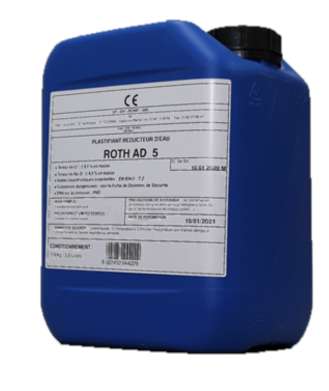 Photo Adjuvant AD5 - bidon de 5 litres - permet de fluidifier la chape béton
