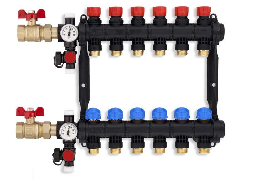 Photo Collecteur pre-monte THERMASET 8 circuits