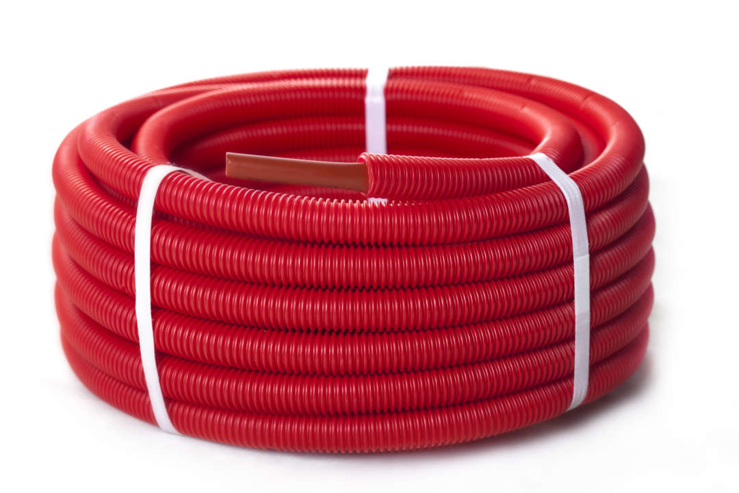 Photo Tube PE-Xa BAO pré gainé rouge - 10 x 12 - 100 m