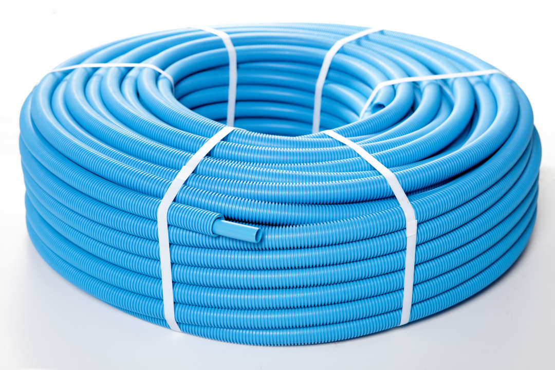 Photo Tube PE-Xa pré gainé bleu - 13 x 16 - 50 m