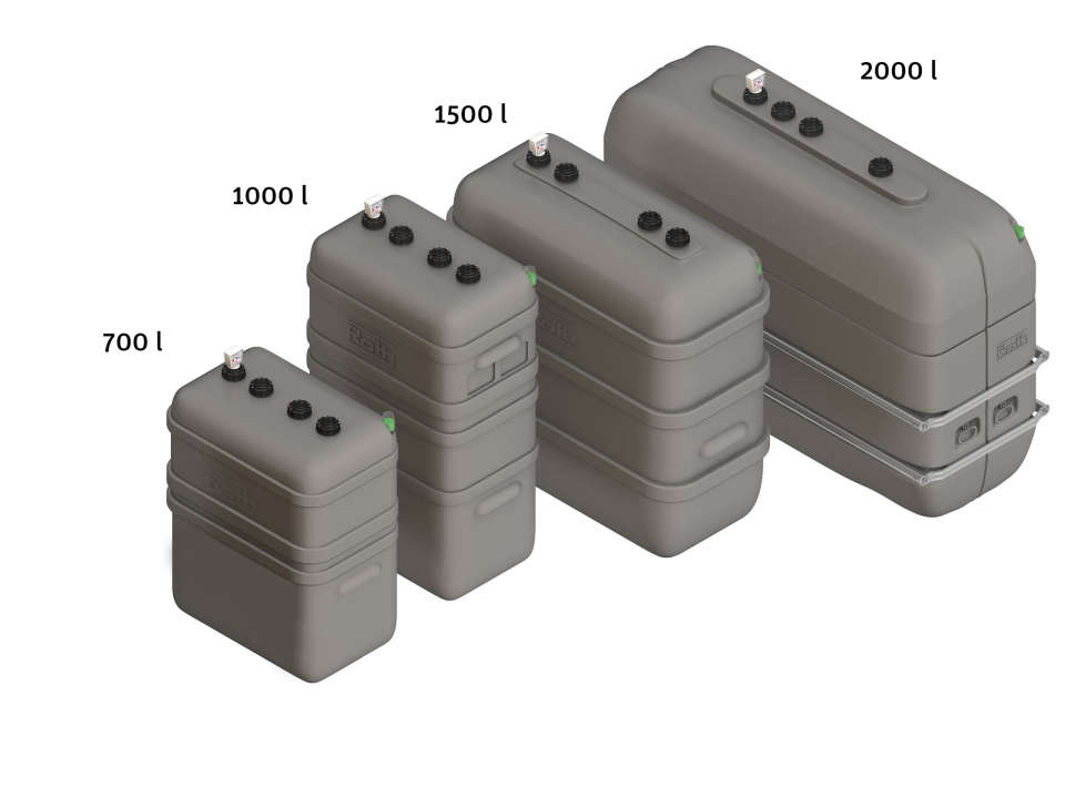 Photo Cuve Rothalen plus 1500 L avec enveloppe secondaire PE