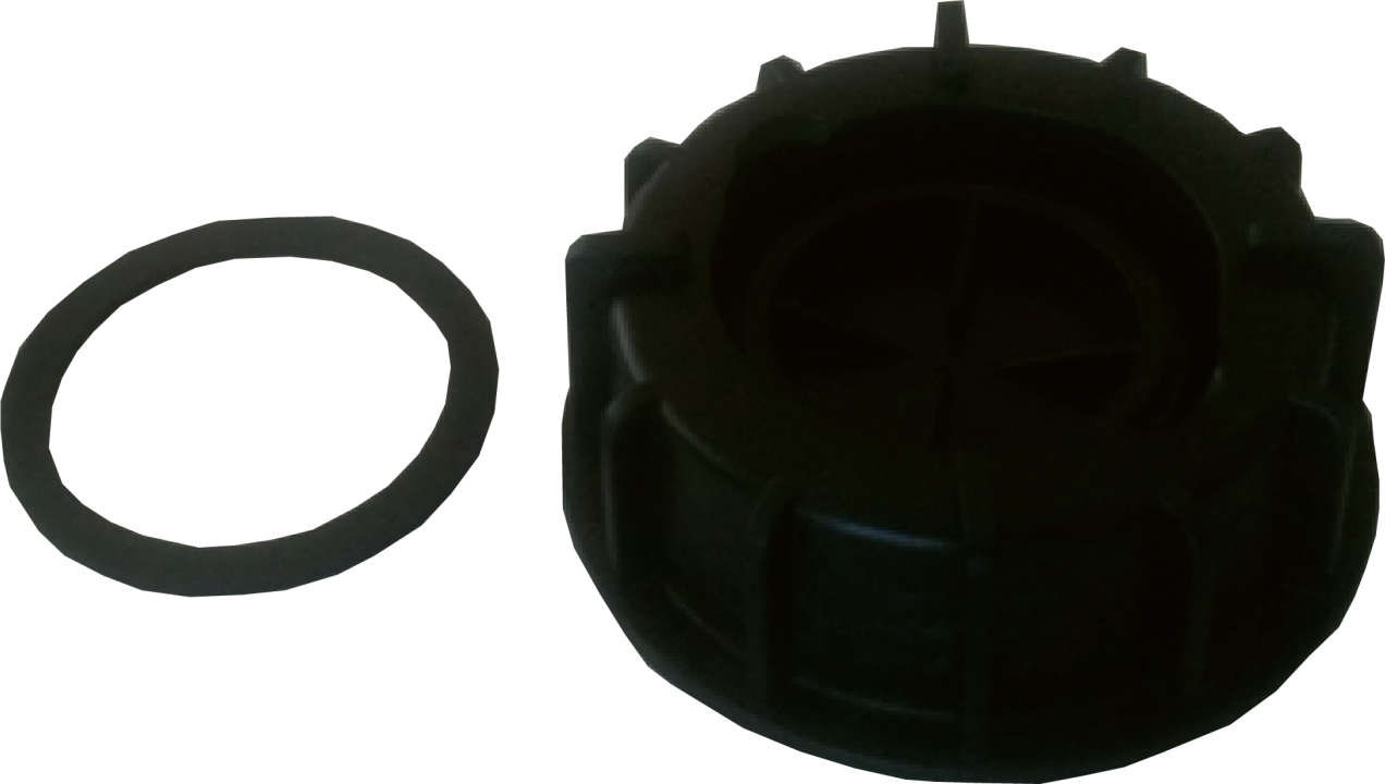 Photo BOUCHON CUVE/FIOUL constitué de 2 éléments pour filetage 72mm avec 1 joint plat