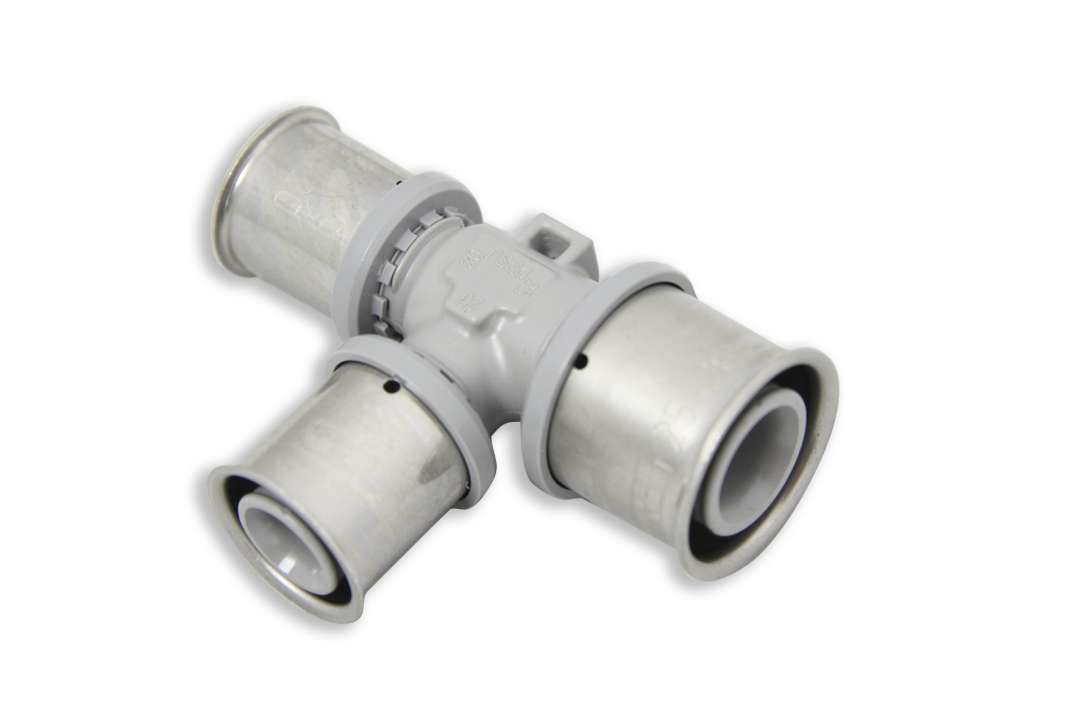 Photo Té sorties centrale et d'extrémité réduites 32x20x20mm PPSU