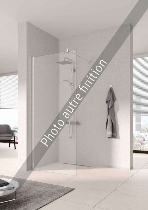 Photo Paroi de douche walk-in PEGA PETWF L80 2M argent poli v.clair clean