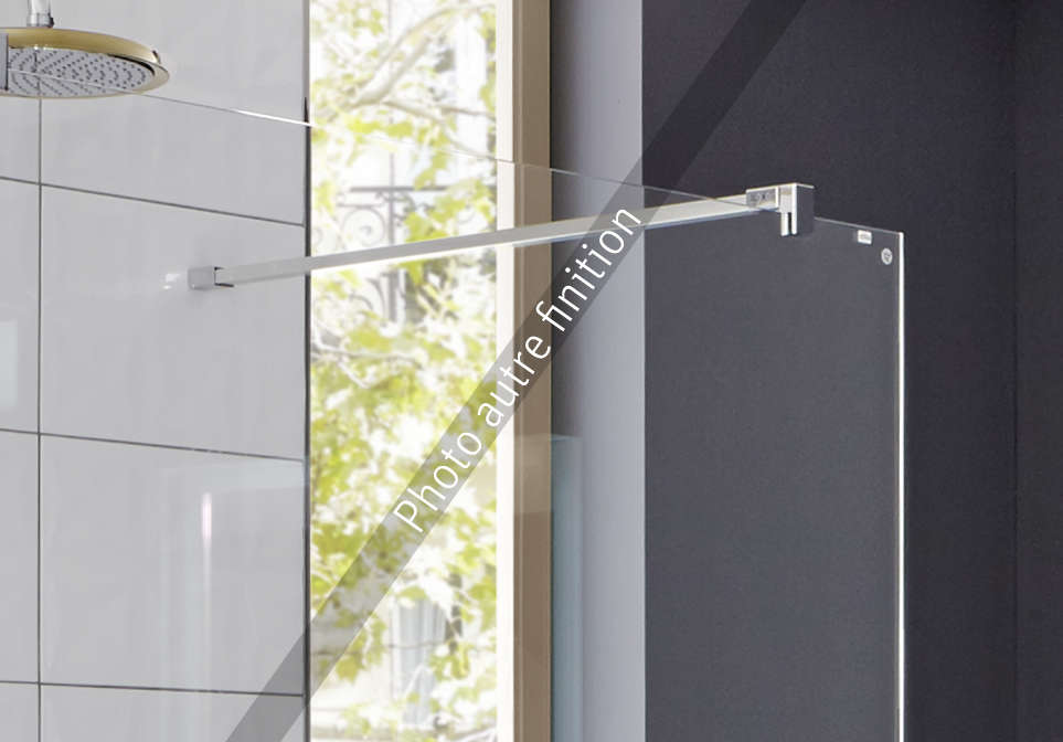 Photo Paroi de douche walk-in WALK-IN-SHOWER XB XBFWA L160 2M argent poli v.clair clean