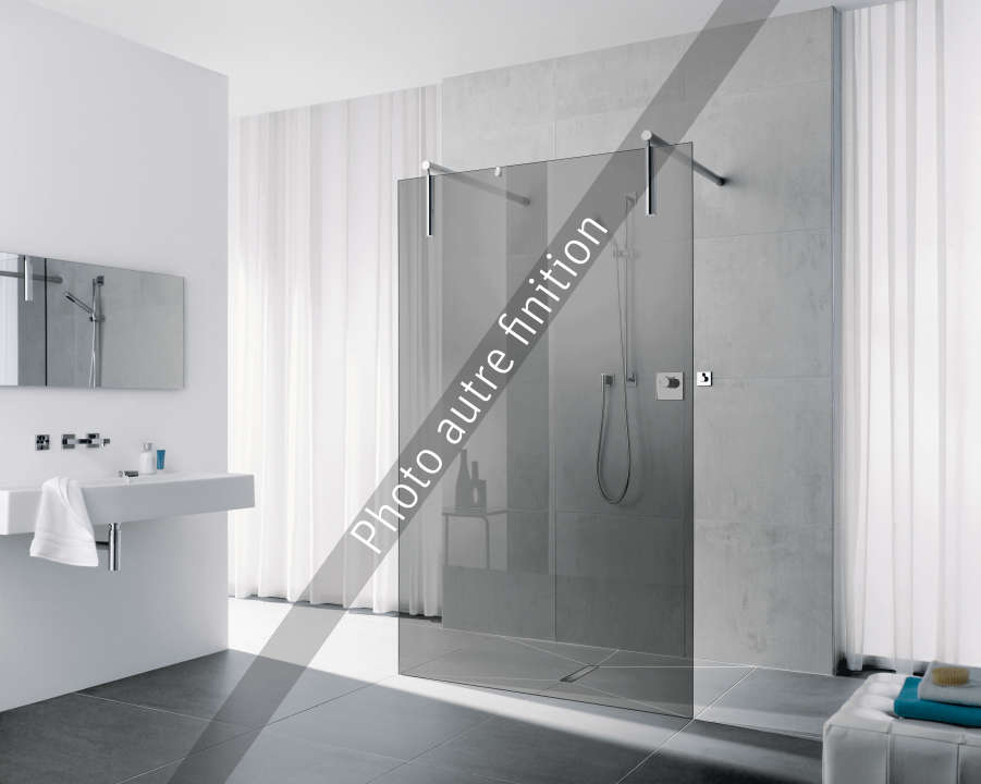 Photo Paroi de douche walk-in WALK-IN-SHOWER XS XSFW1 L140 2M argent poli v.clair