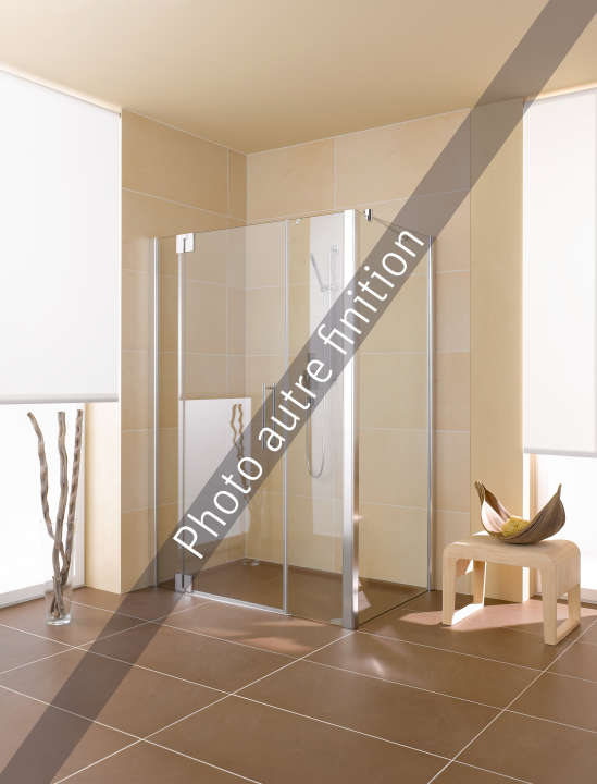 Photo Paroi de douche pivotante PASA XP PX1GR L150 2M argent poli v.clair clean