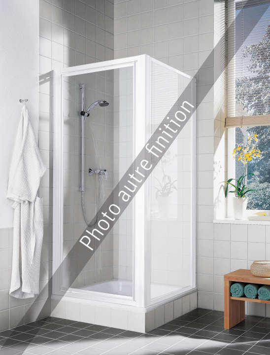 Photo Paroi de douche pivotante CADA CAKTD L70 1.9M argent poli v.clair