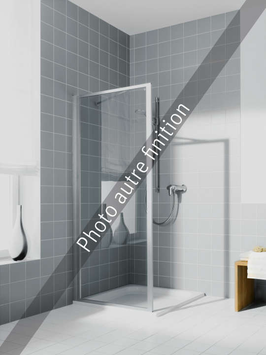 Photo Paroi de douche fixe CADA CATWD L70 1.9M blanc v.clair