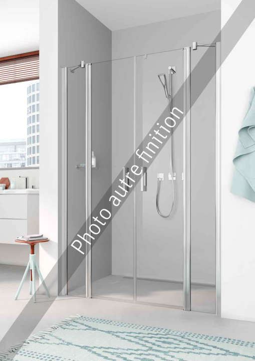 Photo Paroi de douche 2 battants PEGA PEPTF L150 2M argent poli v.diamant