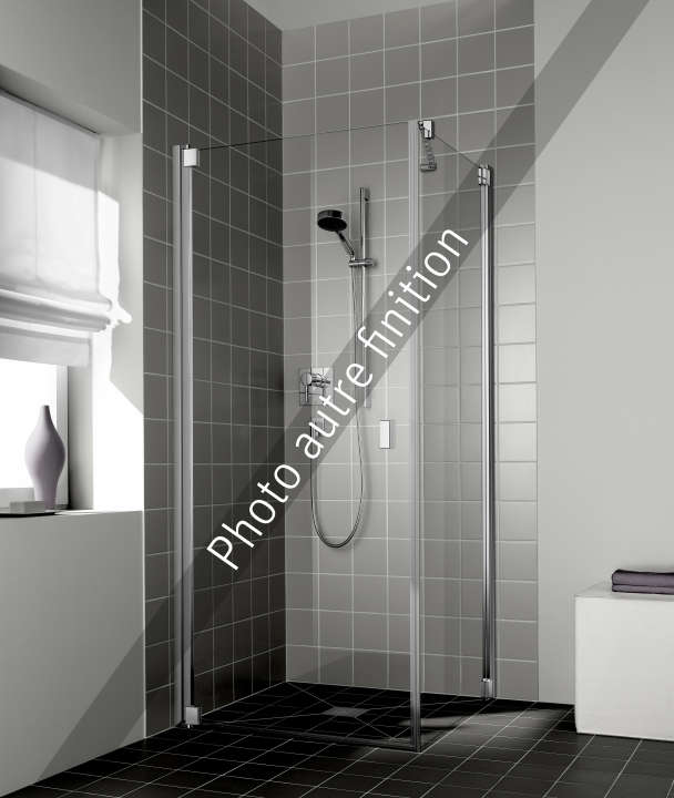 Photo Paroi de douche pivotante RAYA RA1KL L90 2M argent mat v.opaco clean