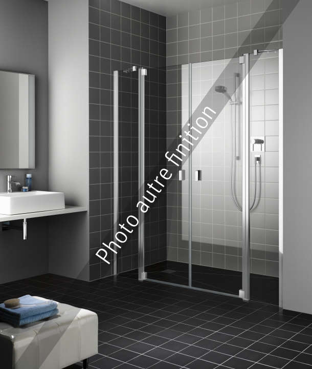Photo Paroi de douche 2 battants RAYA RAPTF L183 2M argent poli v.clair clean