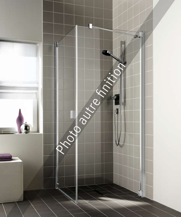Photo Paroi de douche fixe RAYA RATOL L83 2M argent poli v.opaco clean