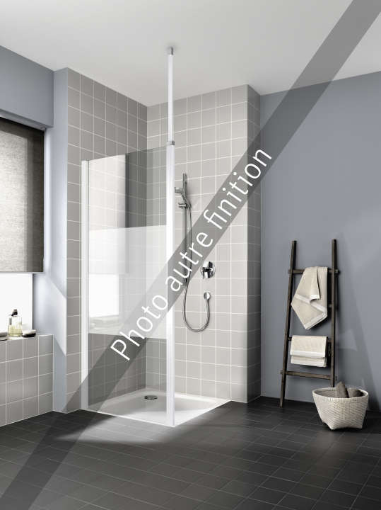 Photo Paroi de douche walk-in CADA XS CCWDW L100 2M blanc v.clair