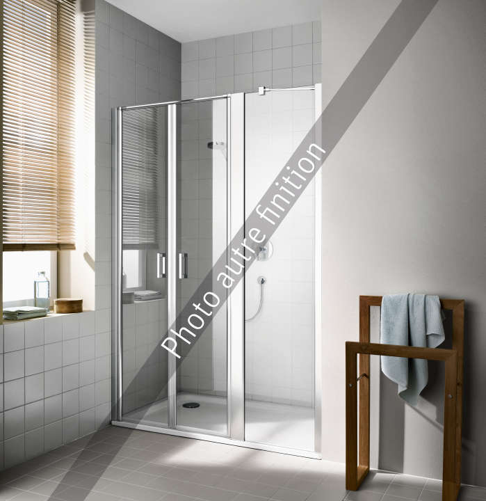 Photo Paroi de douche 2 battants CADA XS CCPTD L120 2M blanc v.clair