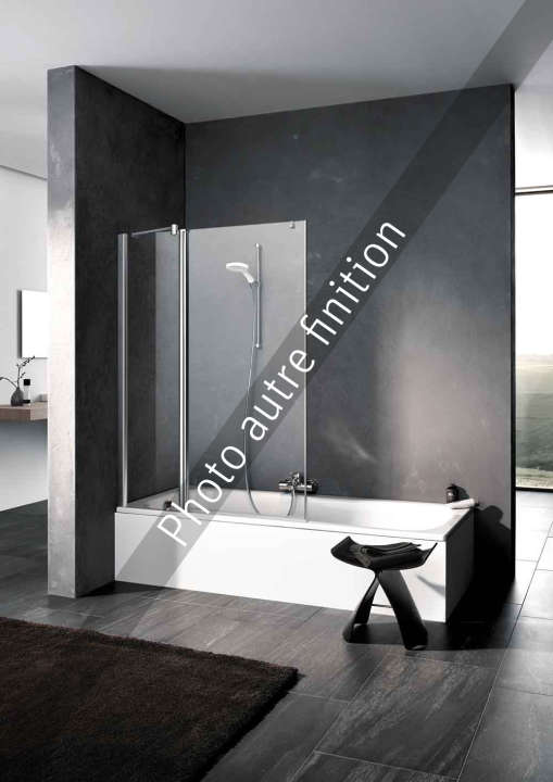 Photo Paroi de douche baignoire PEGA PEDTR L110 1.5M argent poli v.opaco