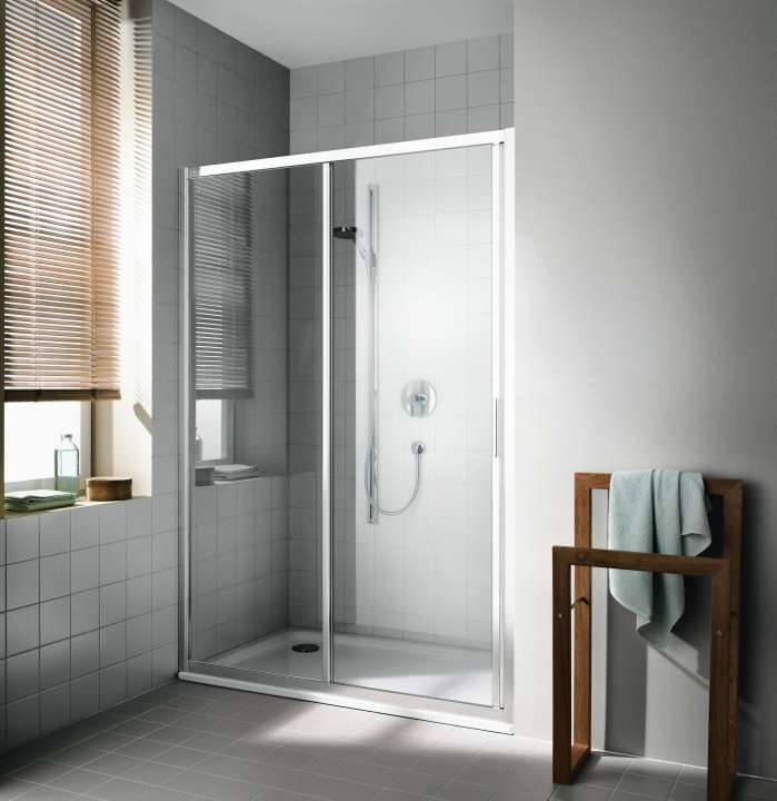 Photo Paroi de douche coulissante CADA XS CCG2L L145 2M argent poli v.clair