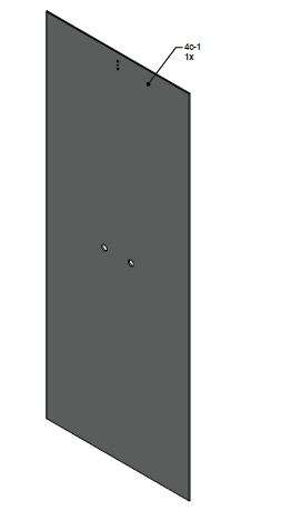 Photo Panneau fond robinetterie VINATA version haute 1160 blanc