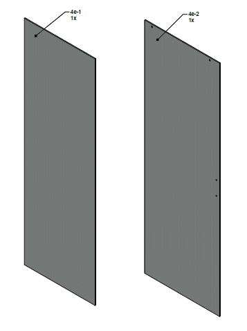 Photo Porte coulissante et paroi fixe cabine VINATA 1160 verre clair