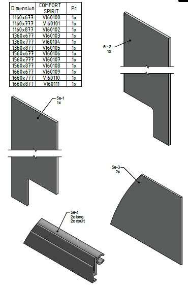 Photo Tabliers et fileurs cabine VINATA en angle 1660x677 mm