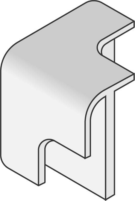 Photo Te de liaison d'angle BATIPANEL blanc VIPANEL