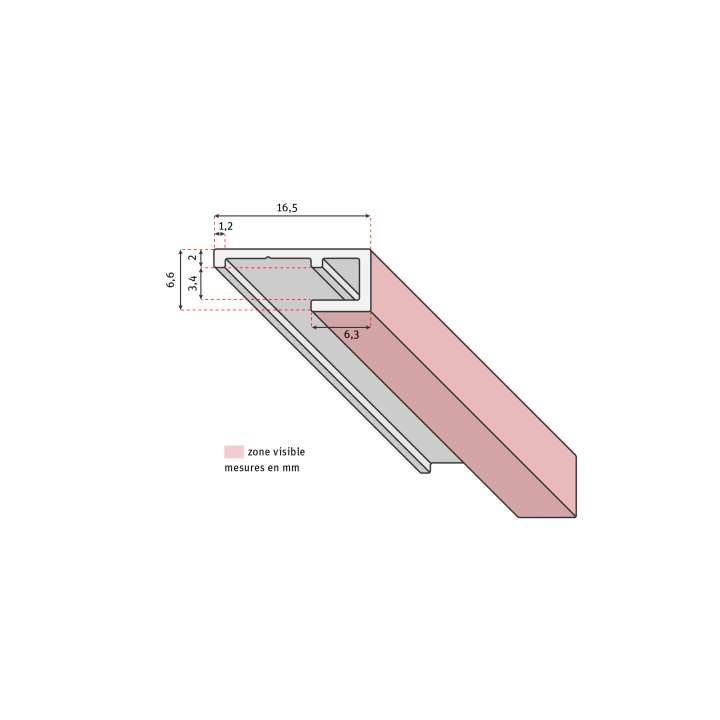 Photo Profilé de finition extérieure pour panneaux VIPANEL H2.55M blanc