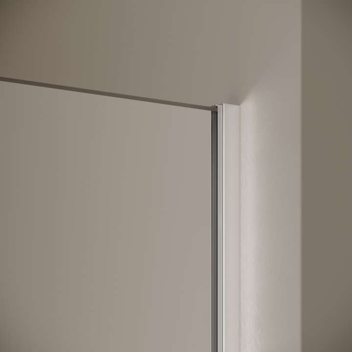 Photo Paroi de douche pivotante MENA ME1FR L90 2M argent poli v.clair