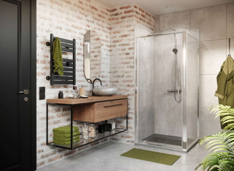 Photo Cabine de douche Vinova 80x90 avec EQUI H1900