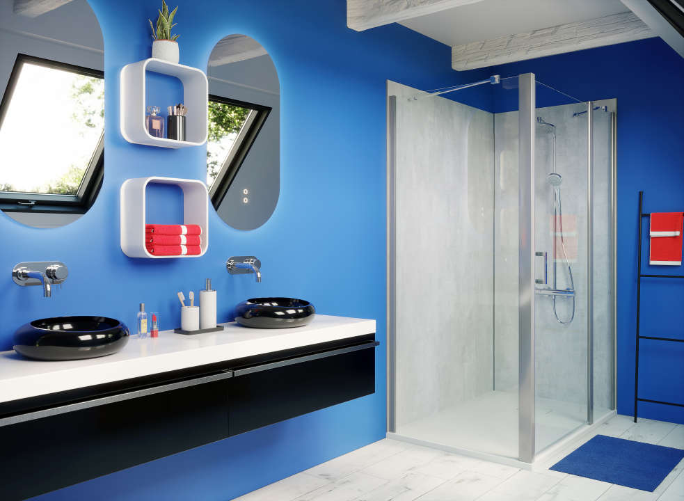 Photo Cabine de douche Vinova 80x120 avec CARIBA H2000