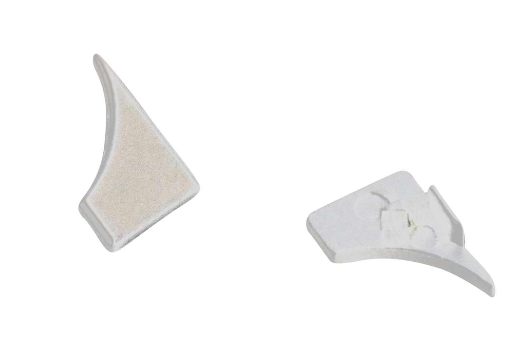 Photo Bouchon de profilé de jonction SM Droite en Aluminium finition Blanc